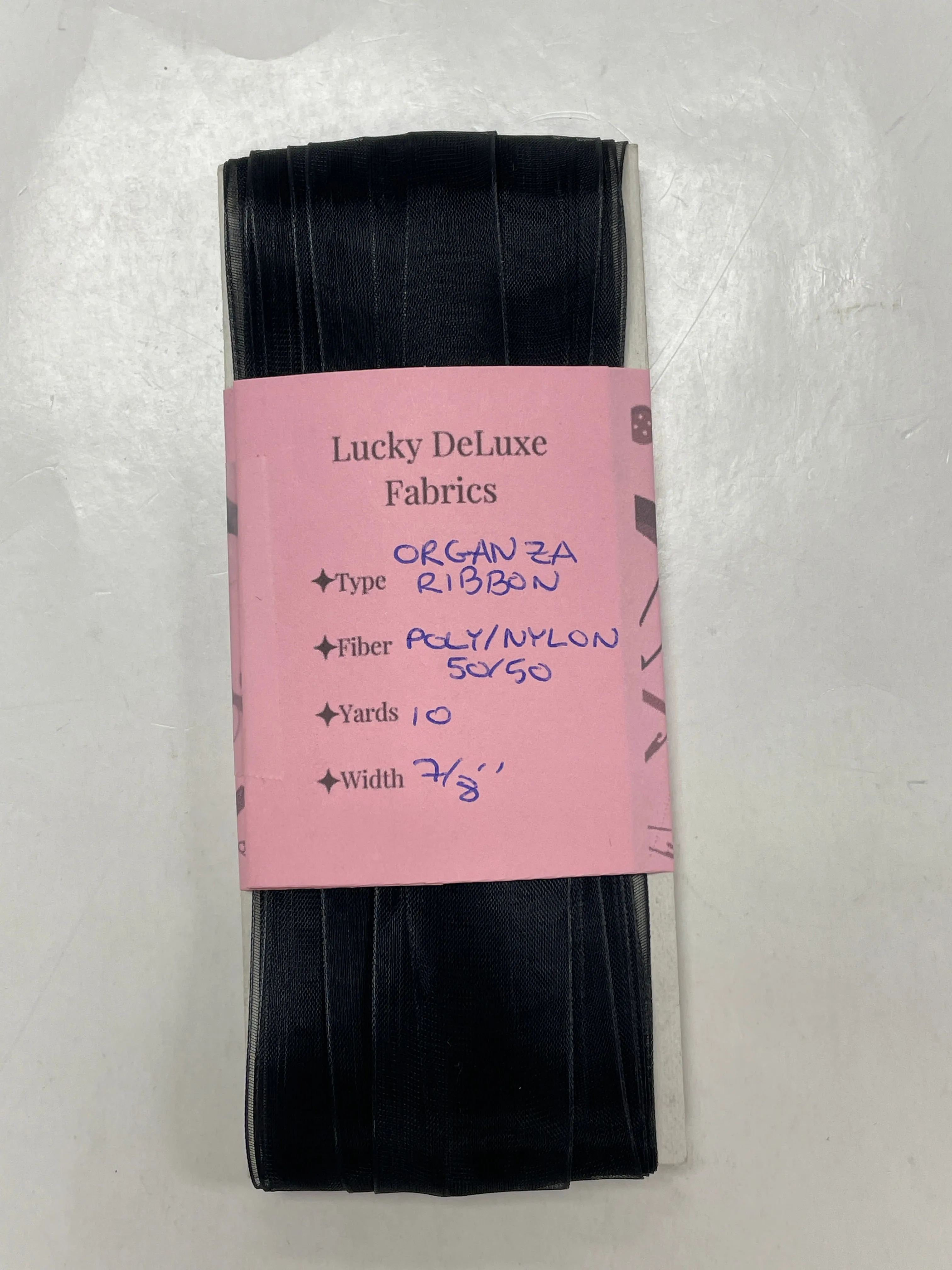10 YD Ribbon Organza - Black