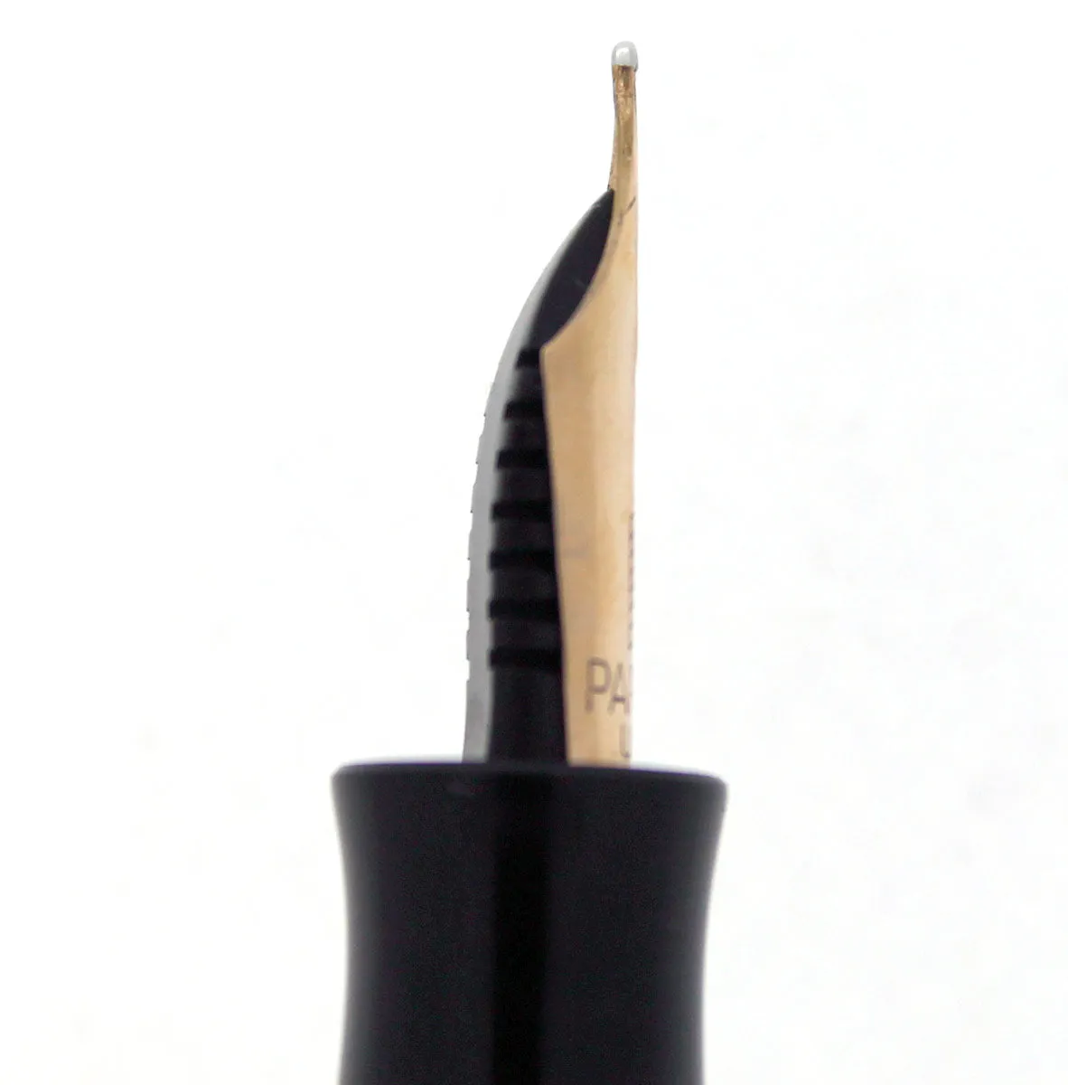 1937 PARKER VACUMATIC JR MOTTLED SILVER PEARL DOUBLE JEWEL FOUNTAIN PEN RESTORED