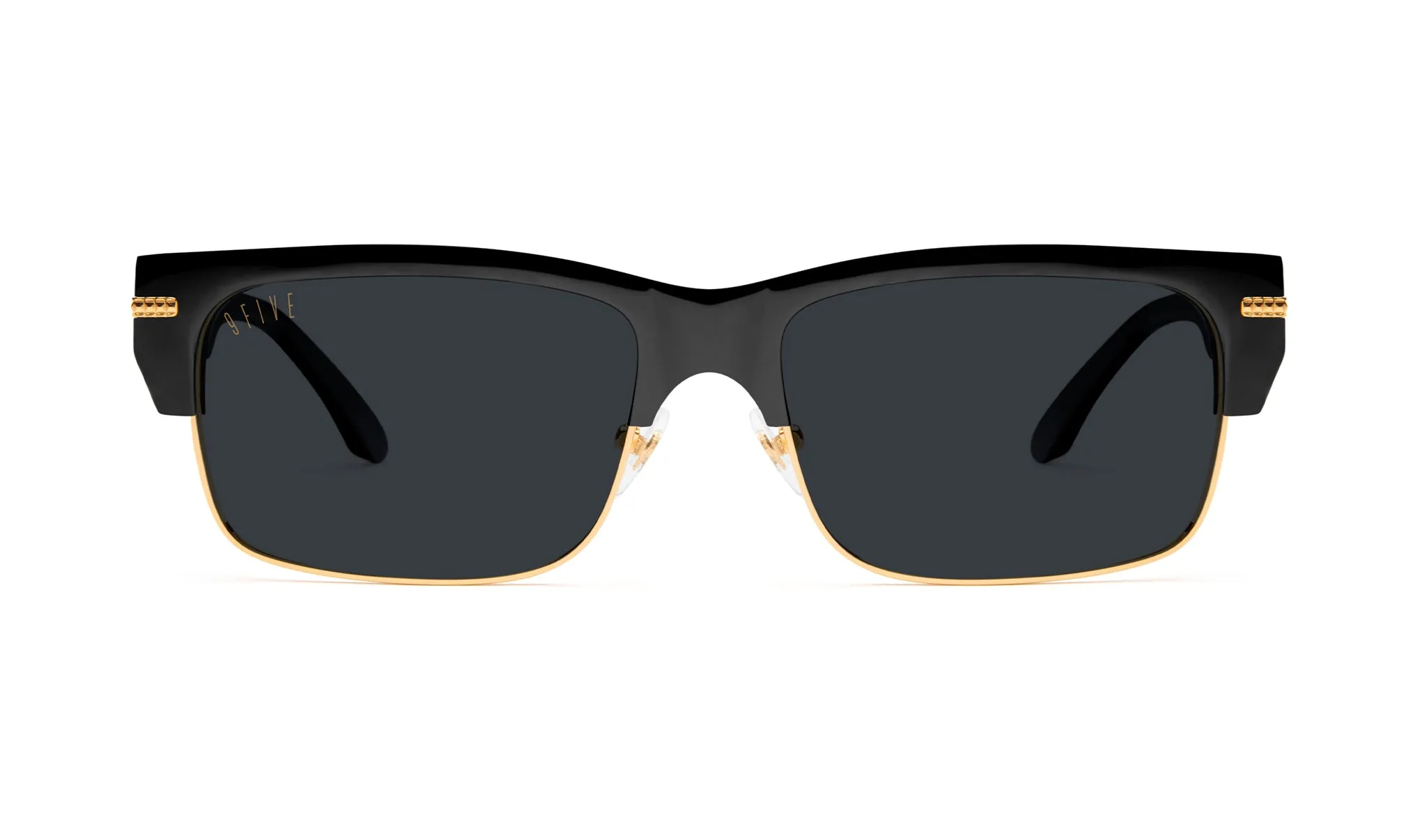 9FIVE Greens LX Black & 24K Gold Sunglasses