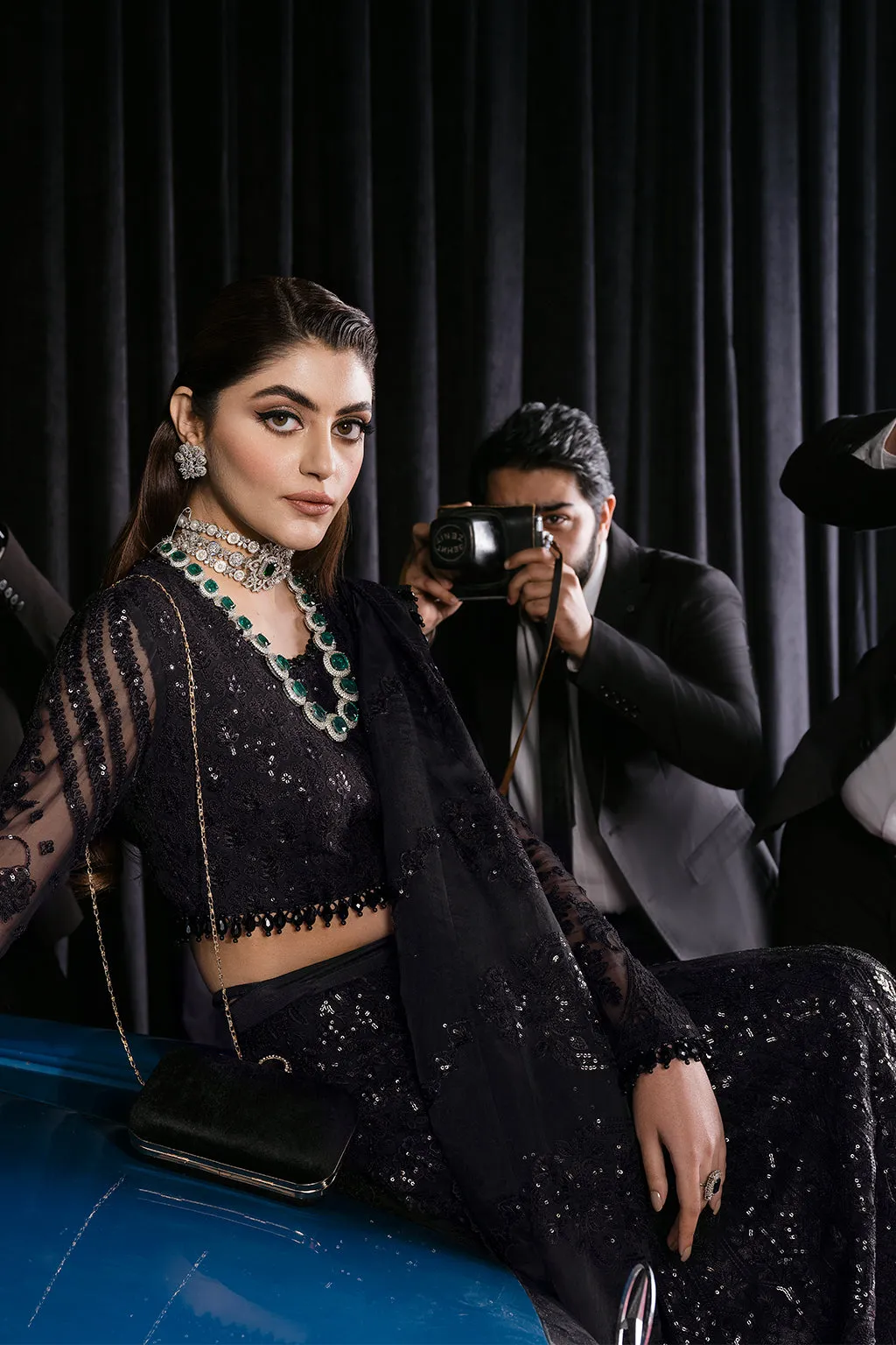 Afrozeh Starlet Luxury Formal Collection – Black Swan