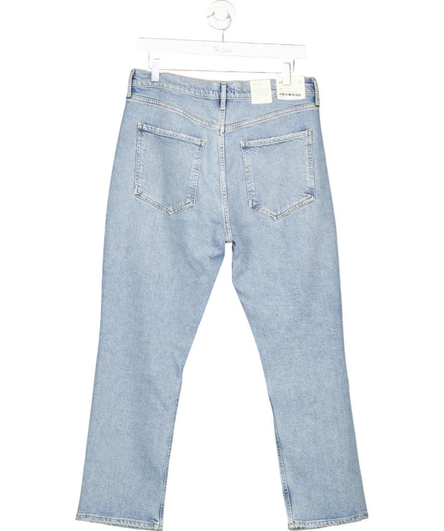 AGOLDE Blue Riley High-rise Straight Crop Jeans W31