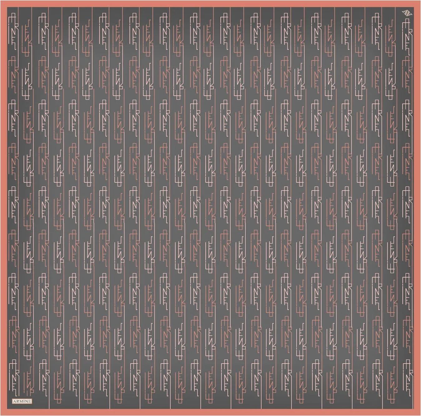 Armine Pisces Abstract Silk Scarf #50