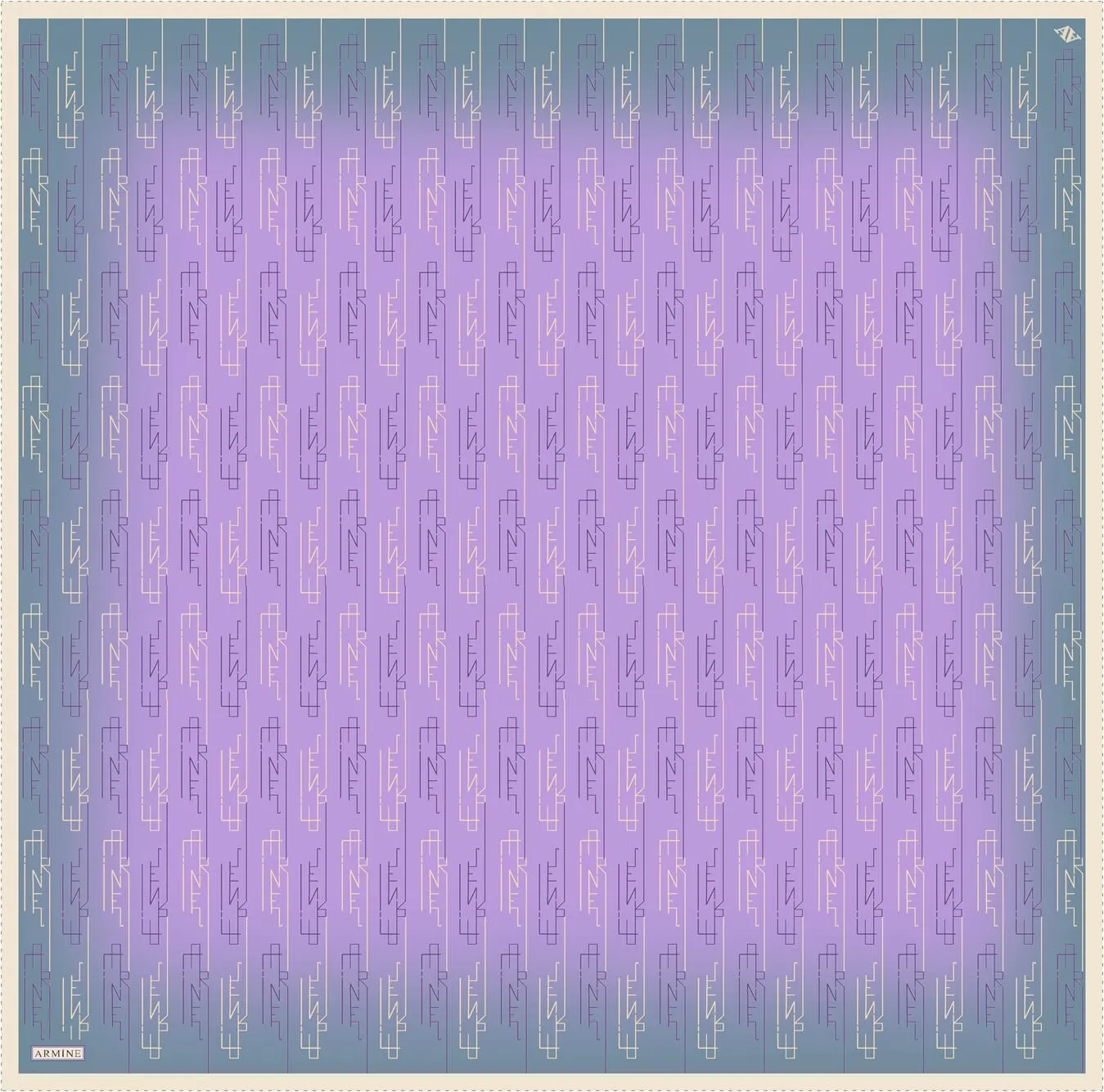 Armine Pisces Abstract Silk Scarf #82
