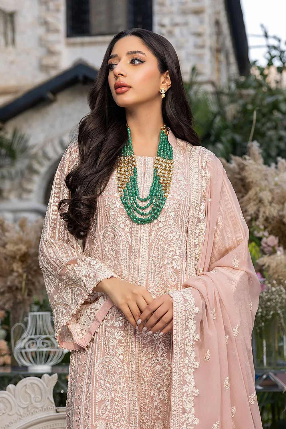 Azure Luxe Embroidered Festive Formal Collection – Divine Muse