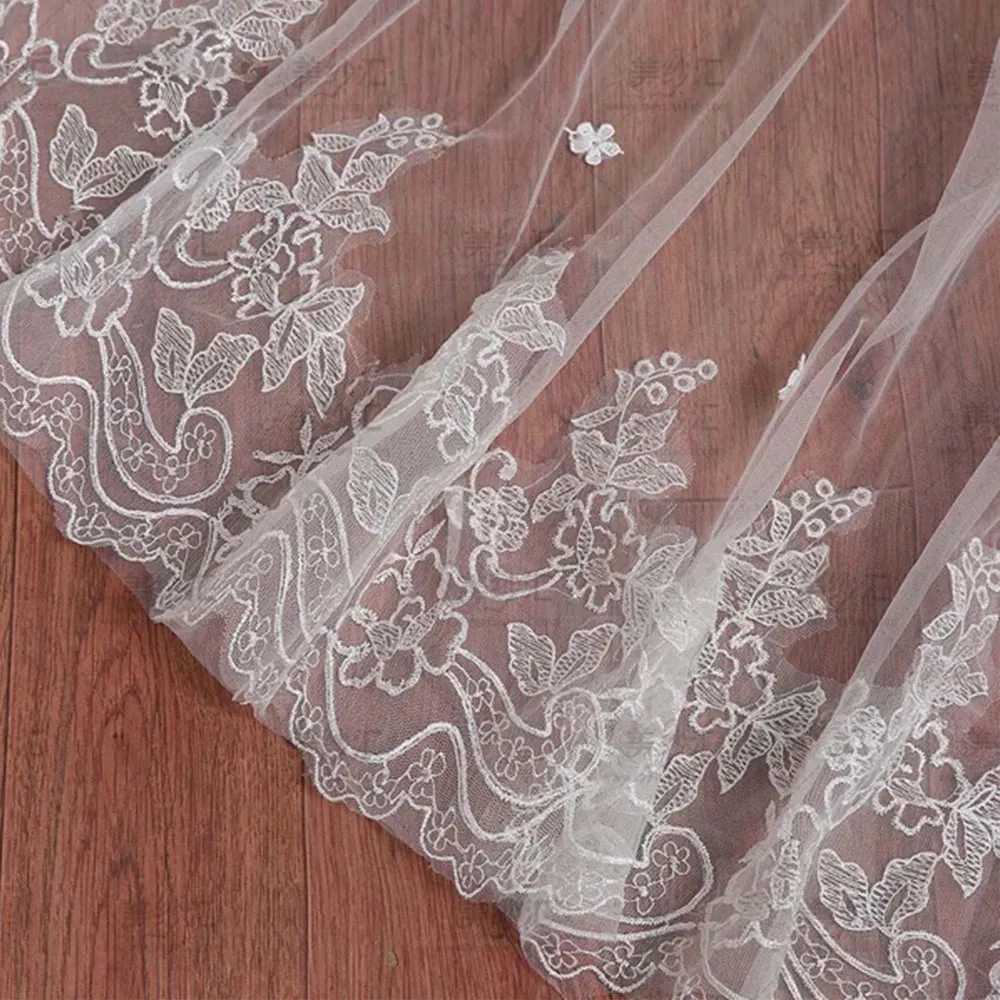 Beading Pearls Crystal Appliques Flowers Mermaid Wedding Dress Bridal Gown
