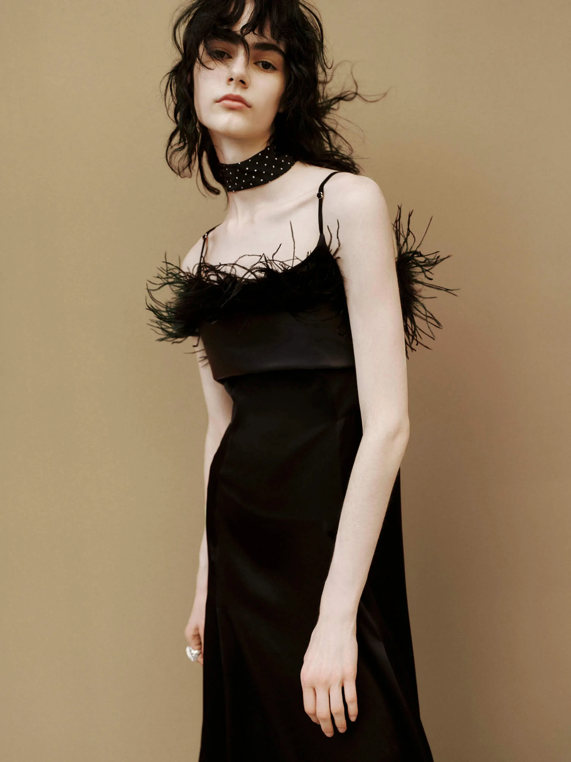 Black Midi Cami Dress