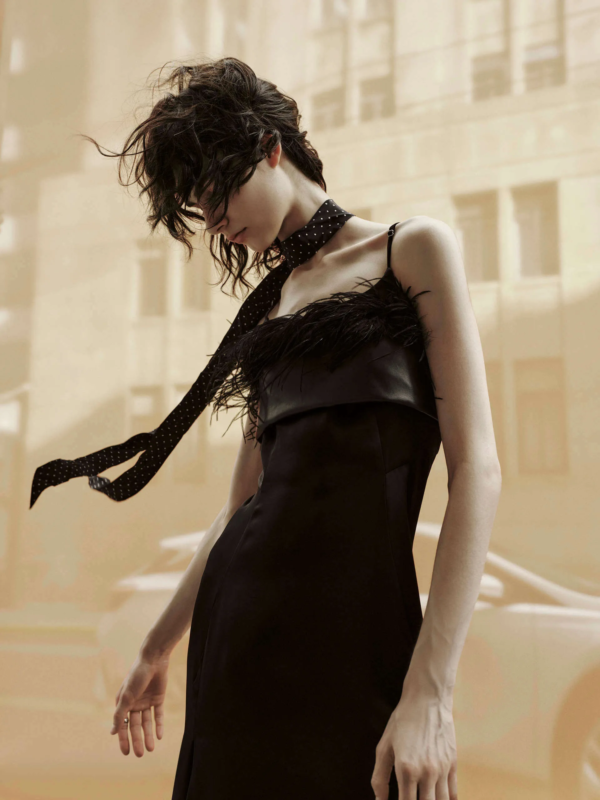 Black Midi Cami Dress