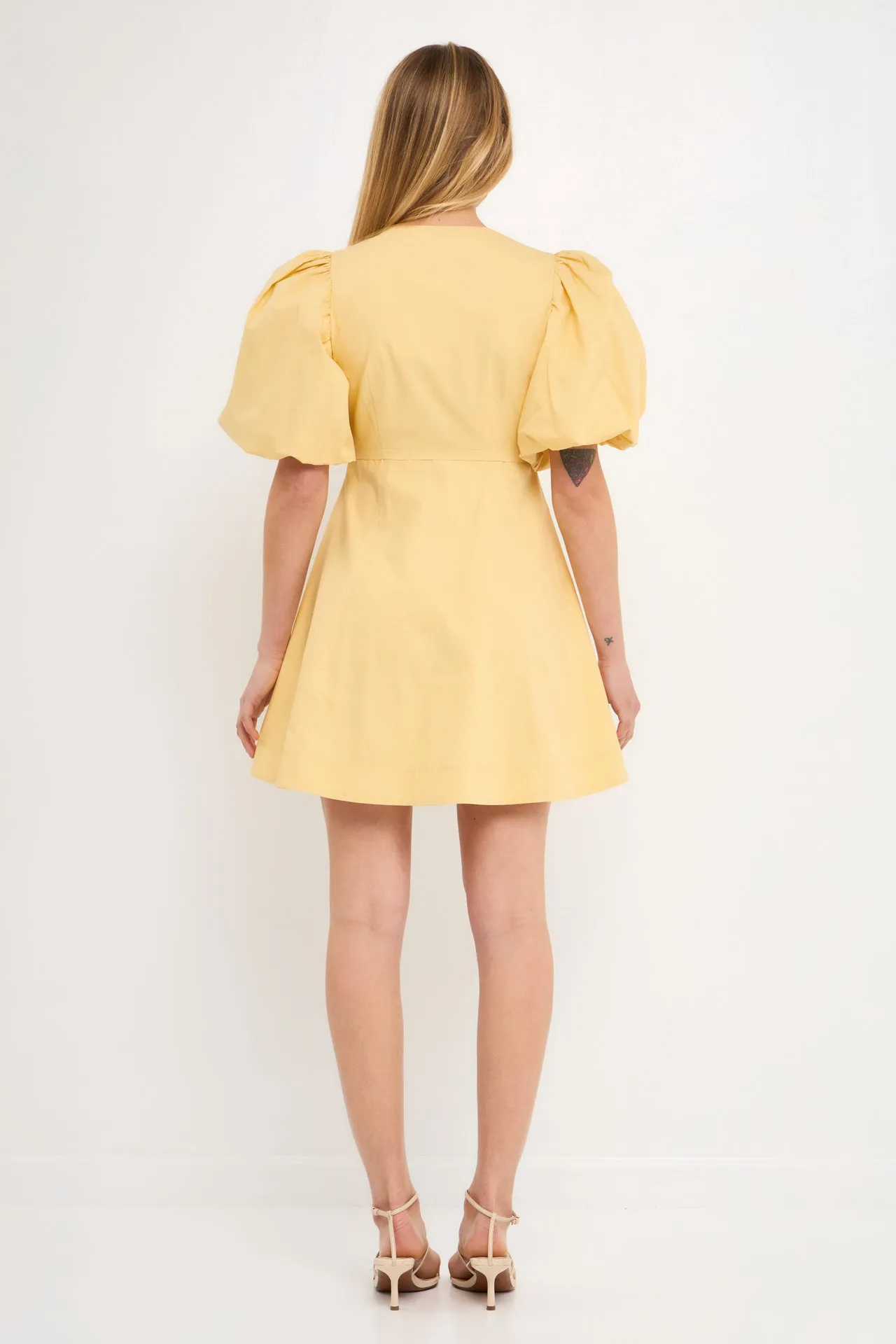 Buttons Detail Mini Dress