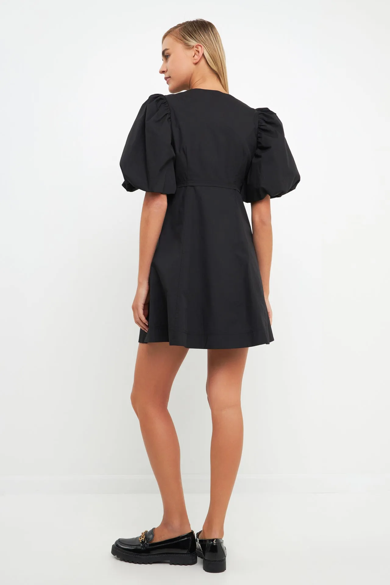 Buttons Detail Mini Dress