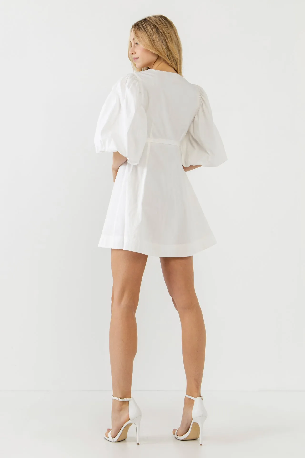 Buttons Detail Mini Dress
