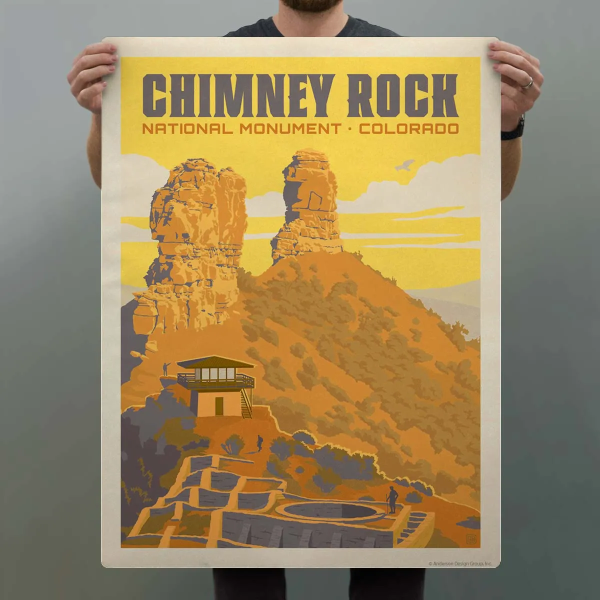 Chimney Rock National Monument Colorado Decal