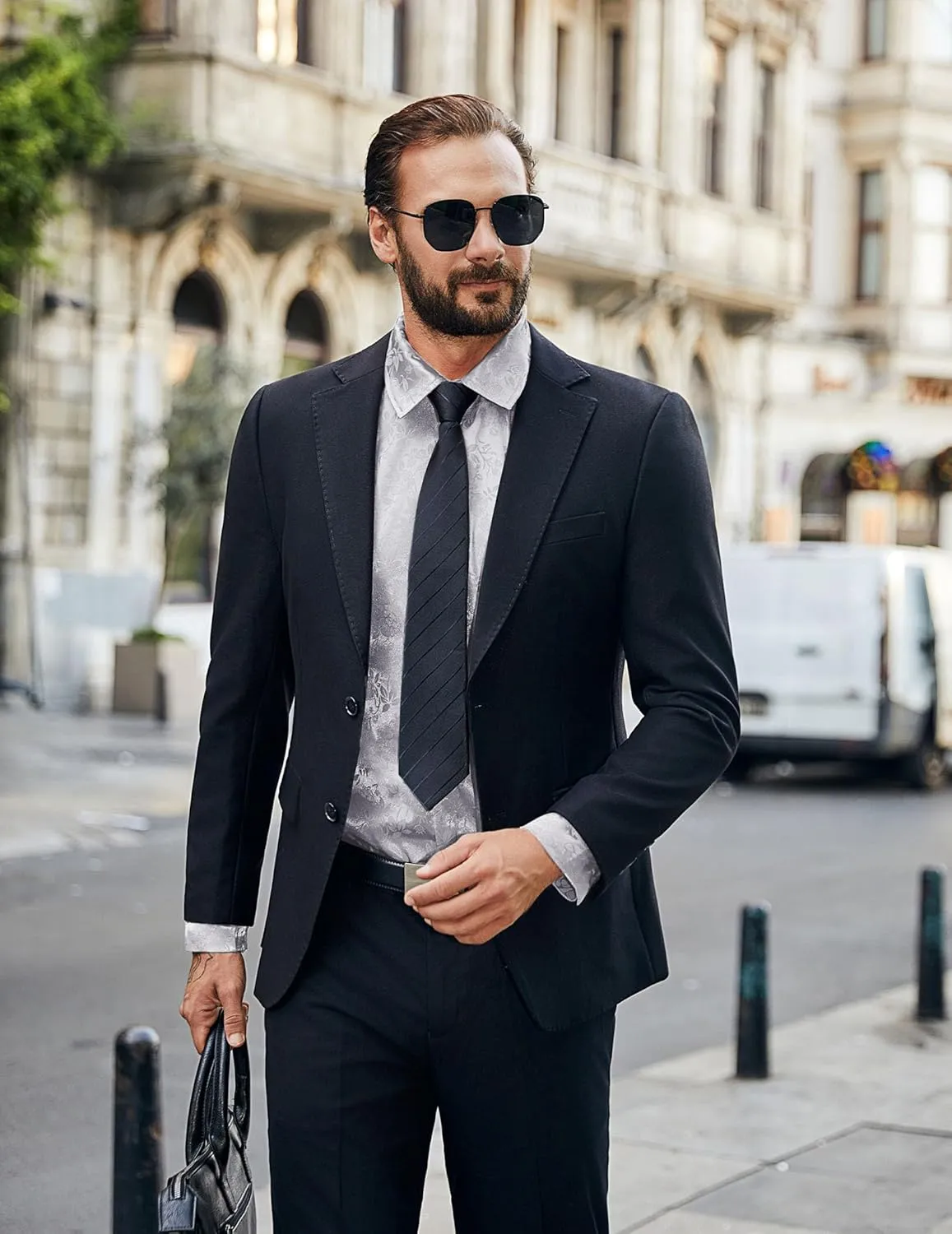 COOFANDY Mens Luxury Satin Dress Shirt Shiny Silk Long Sleeve Button Up Shirts Wedding Shirt Party Prom