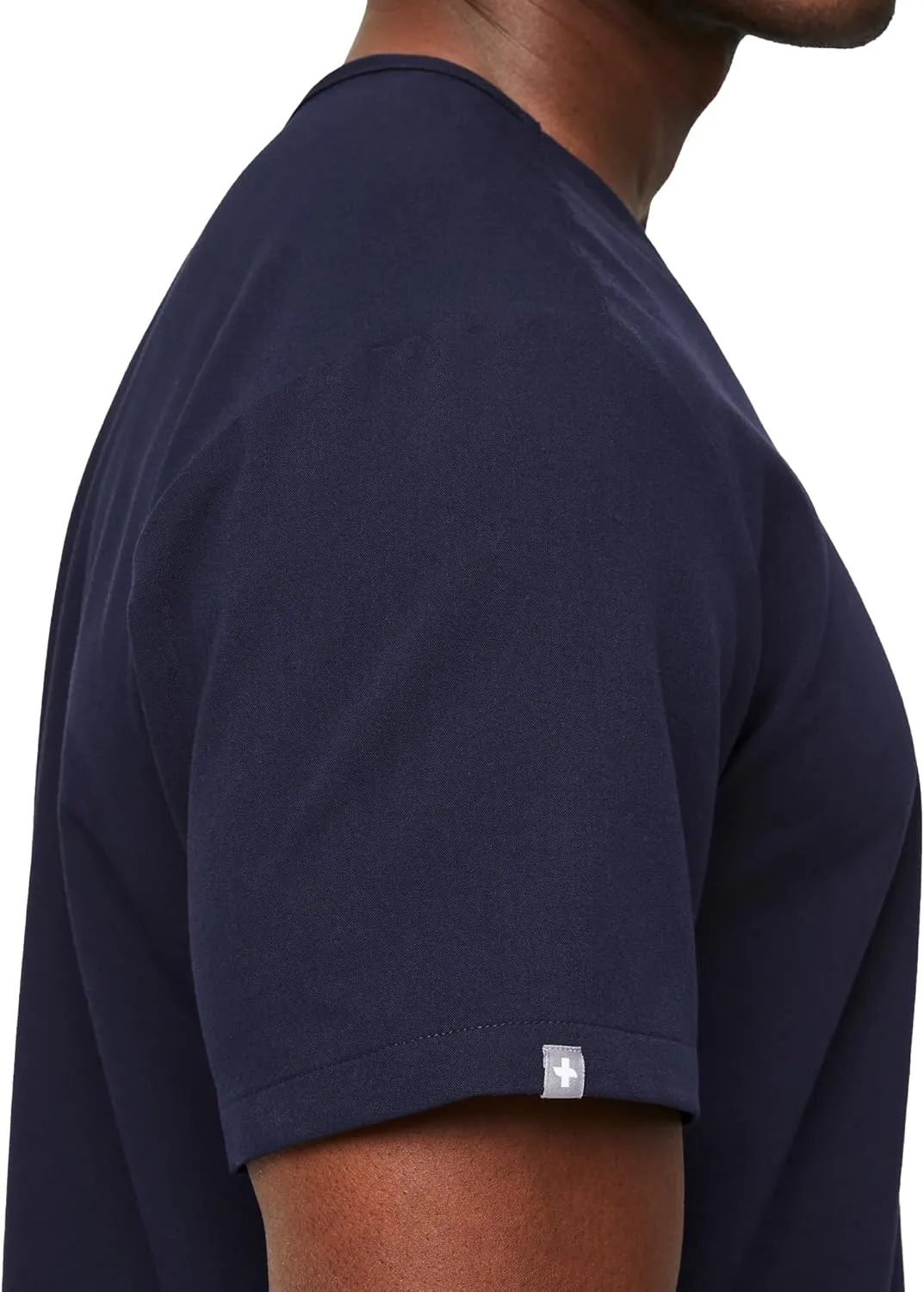 FIGS Leon Scrub Top for Men  3 Pockets, Tailored Fit, Modern V-Neck, 4-Way Stretch, Moisture-Wicking