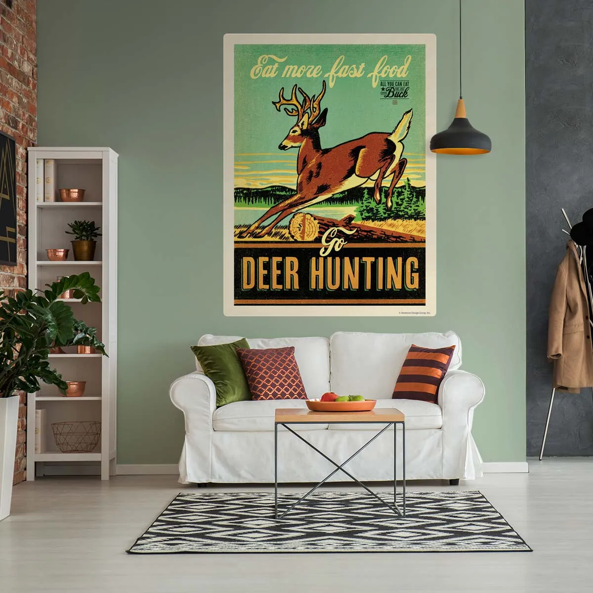 Go Deer Hunting Fast Food Decal