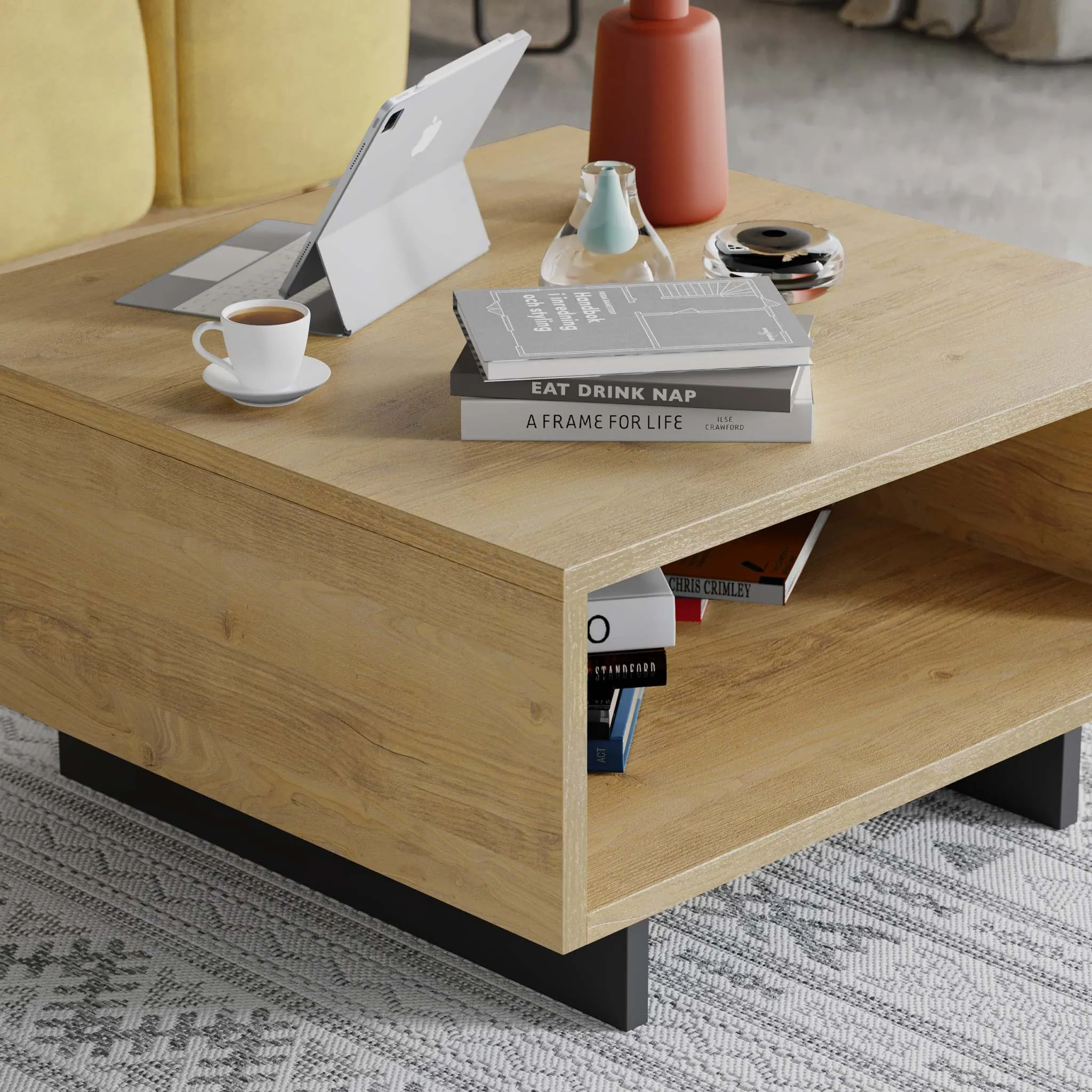 Hola Modern Coffee Table Multipurpose H 32cm