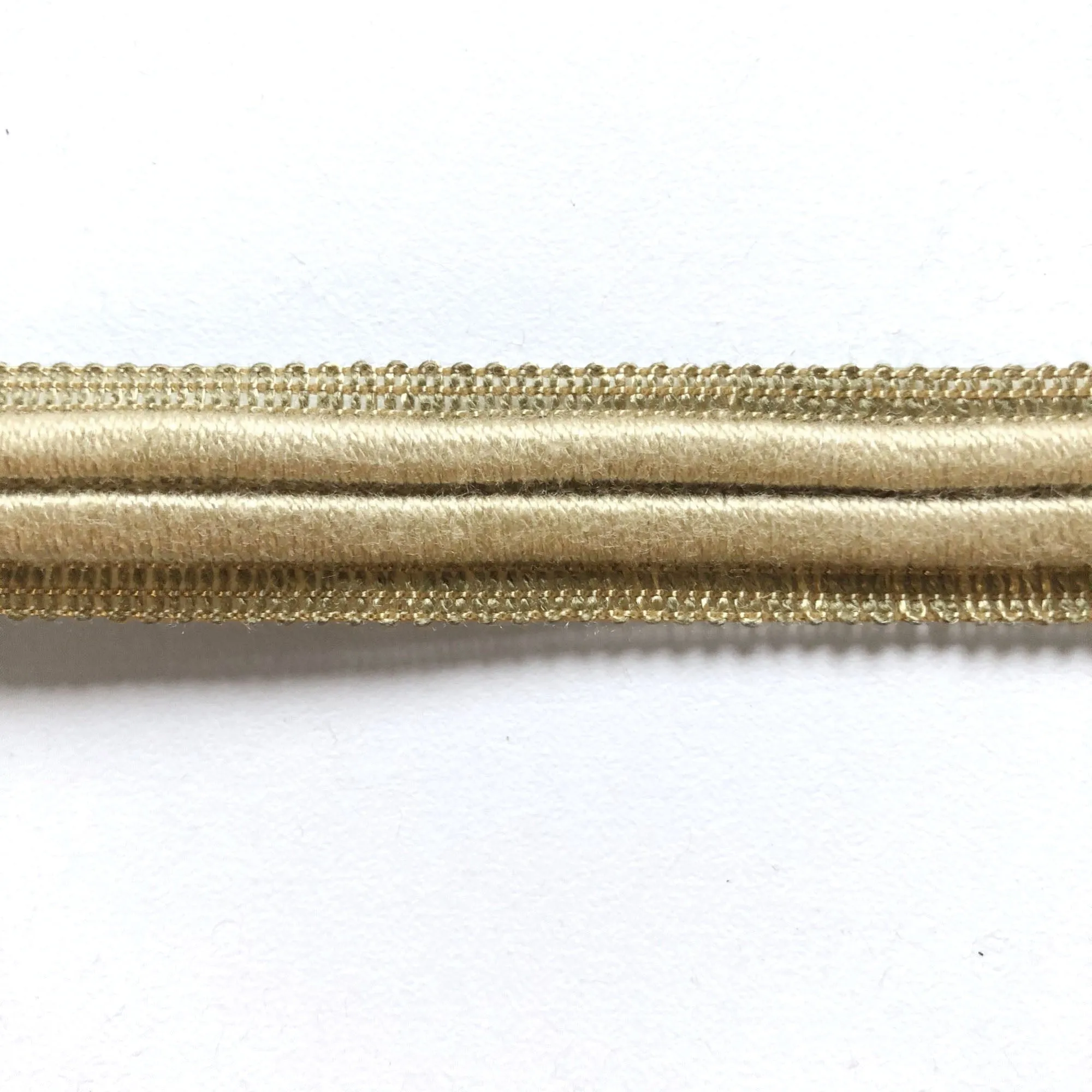 Ivory and Gold High Quality Decorative Gimp Trim by the yard