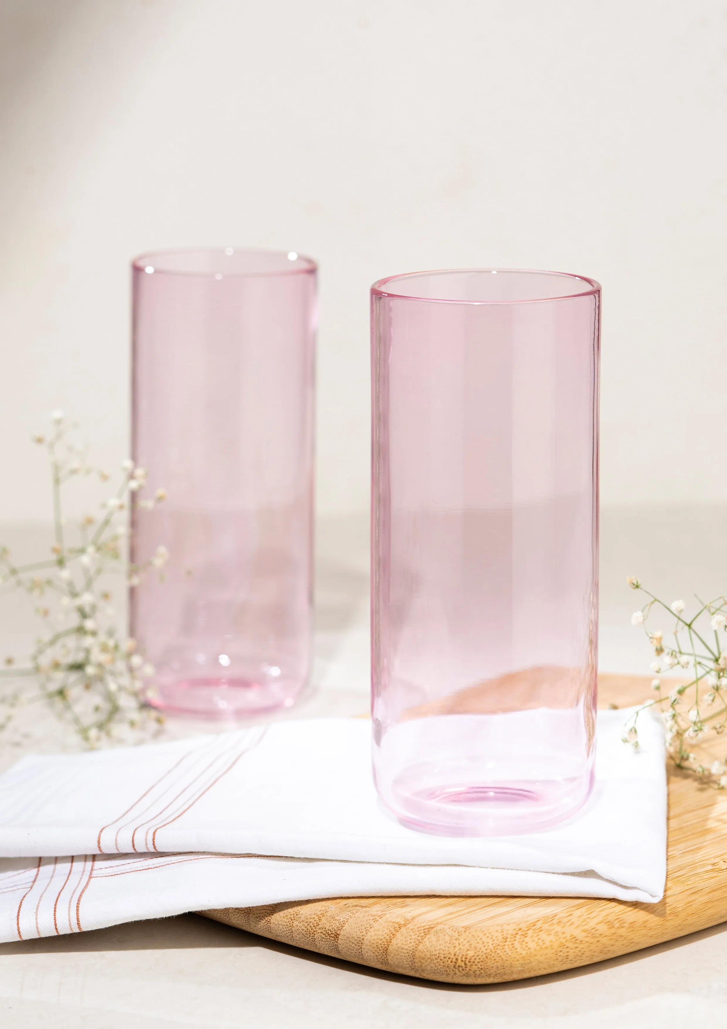 Juliette Cocktail Glasses Tall - Pink