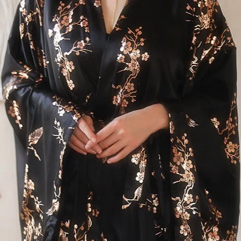 Oriental Floral Wedding Nightdress for Bride