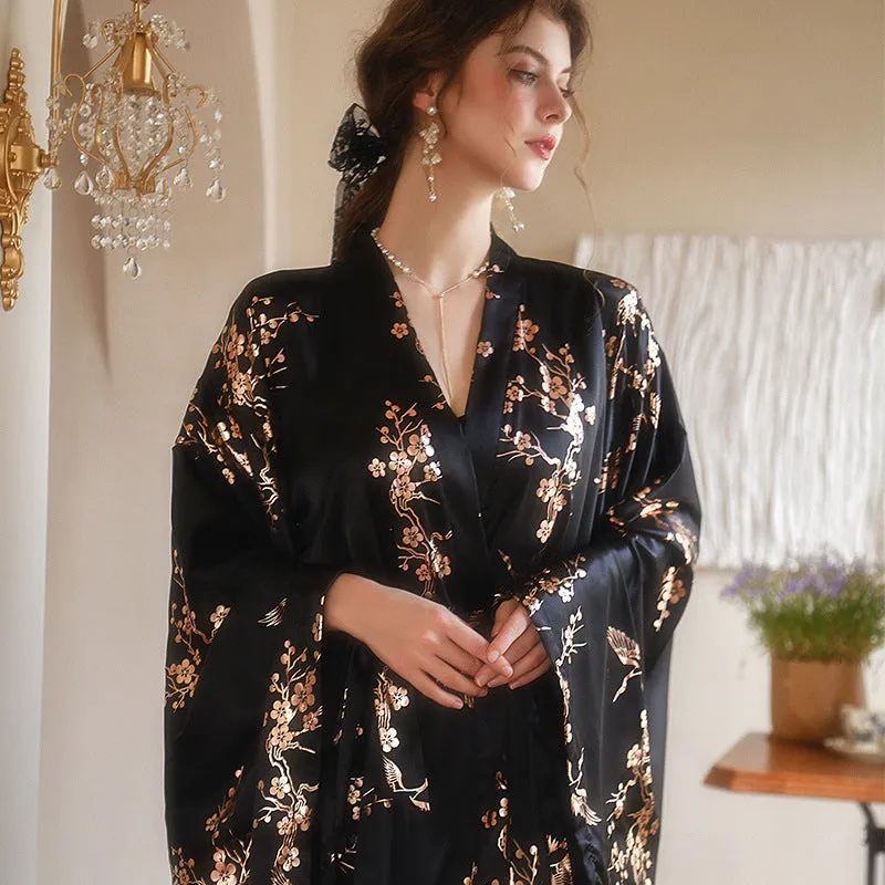 Oriental Floral Wedding Nightdress for Bride