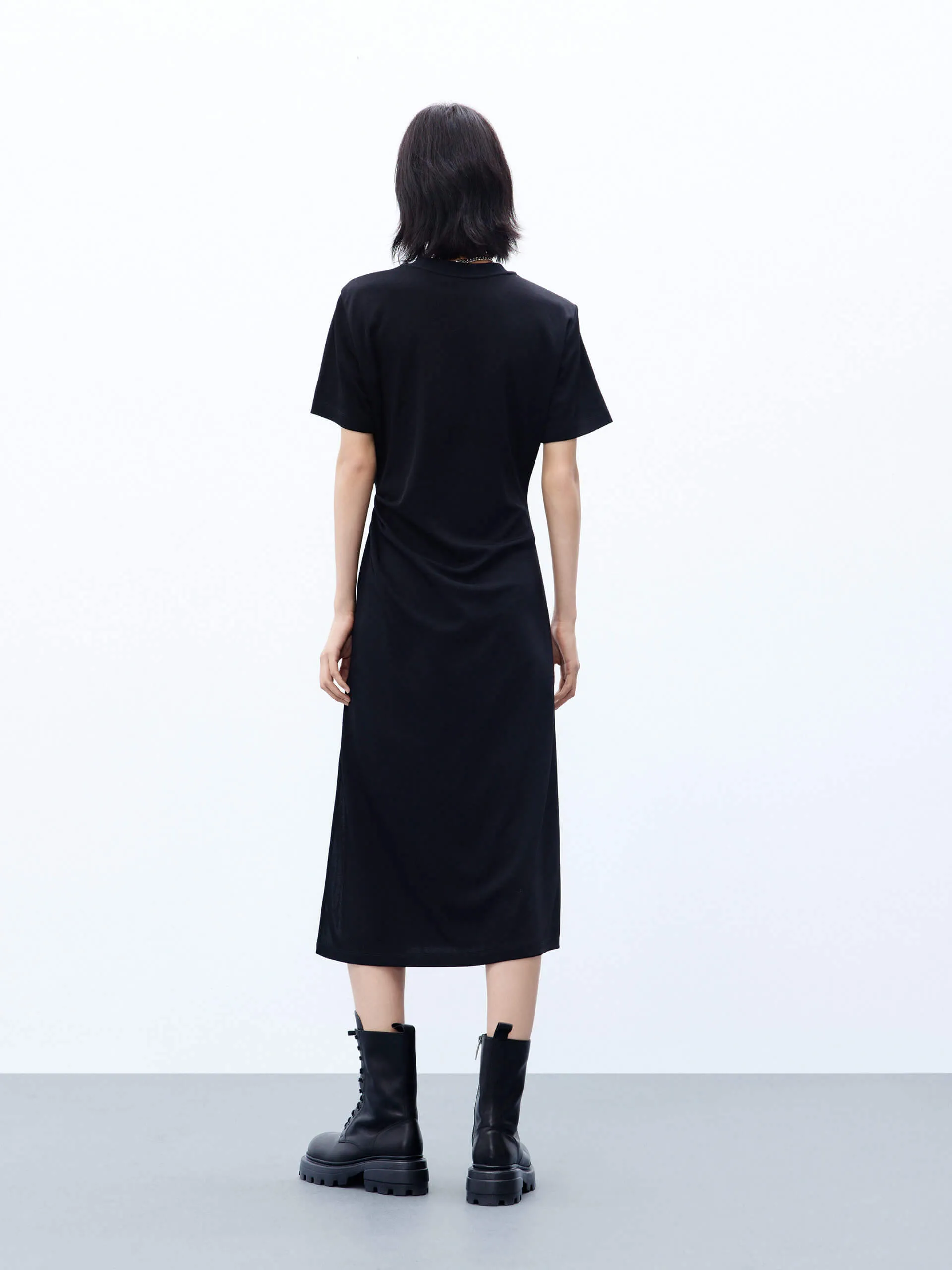 Side Slit Midi Dress