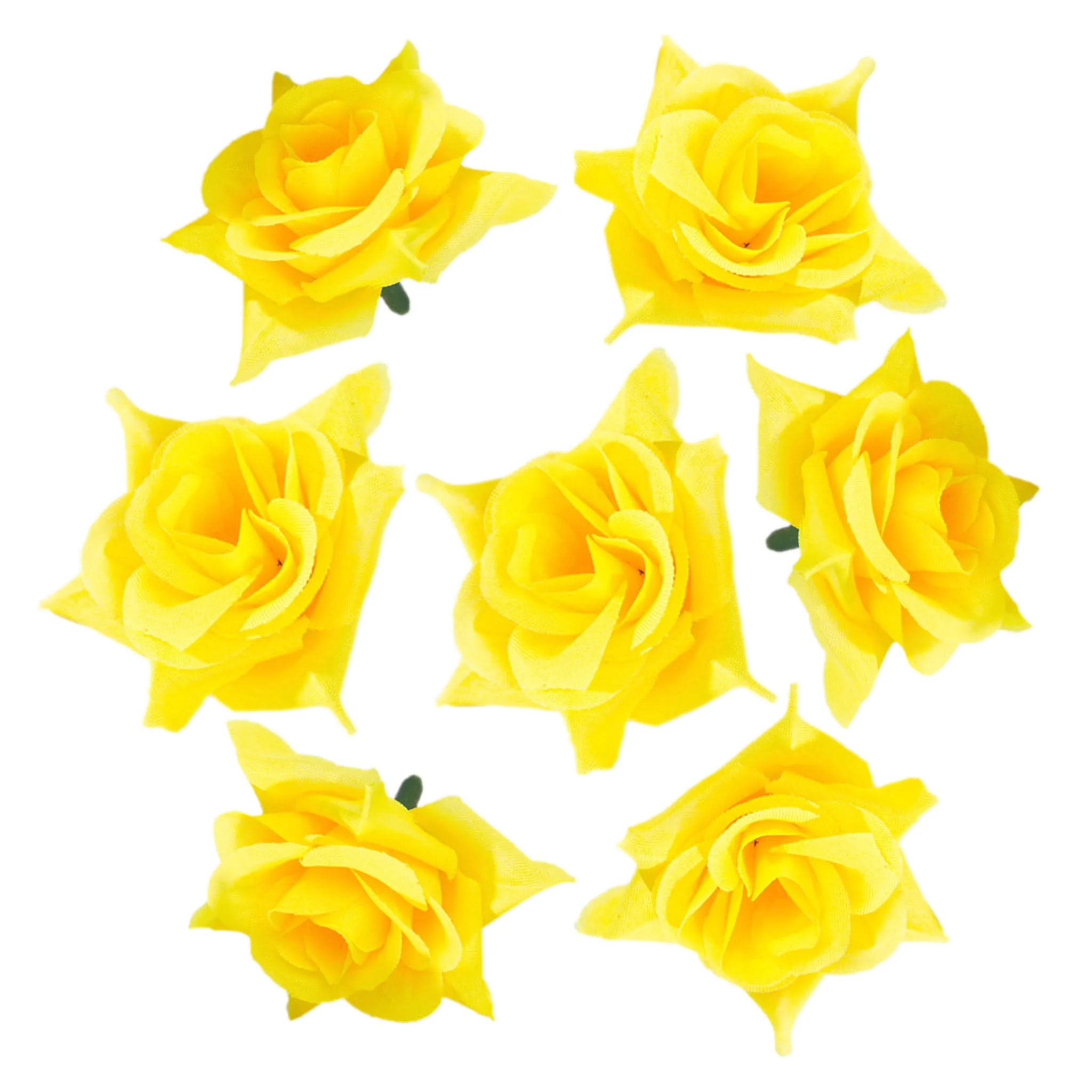 Silk Rose Heads Small Artificial Flowers 100PCS