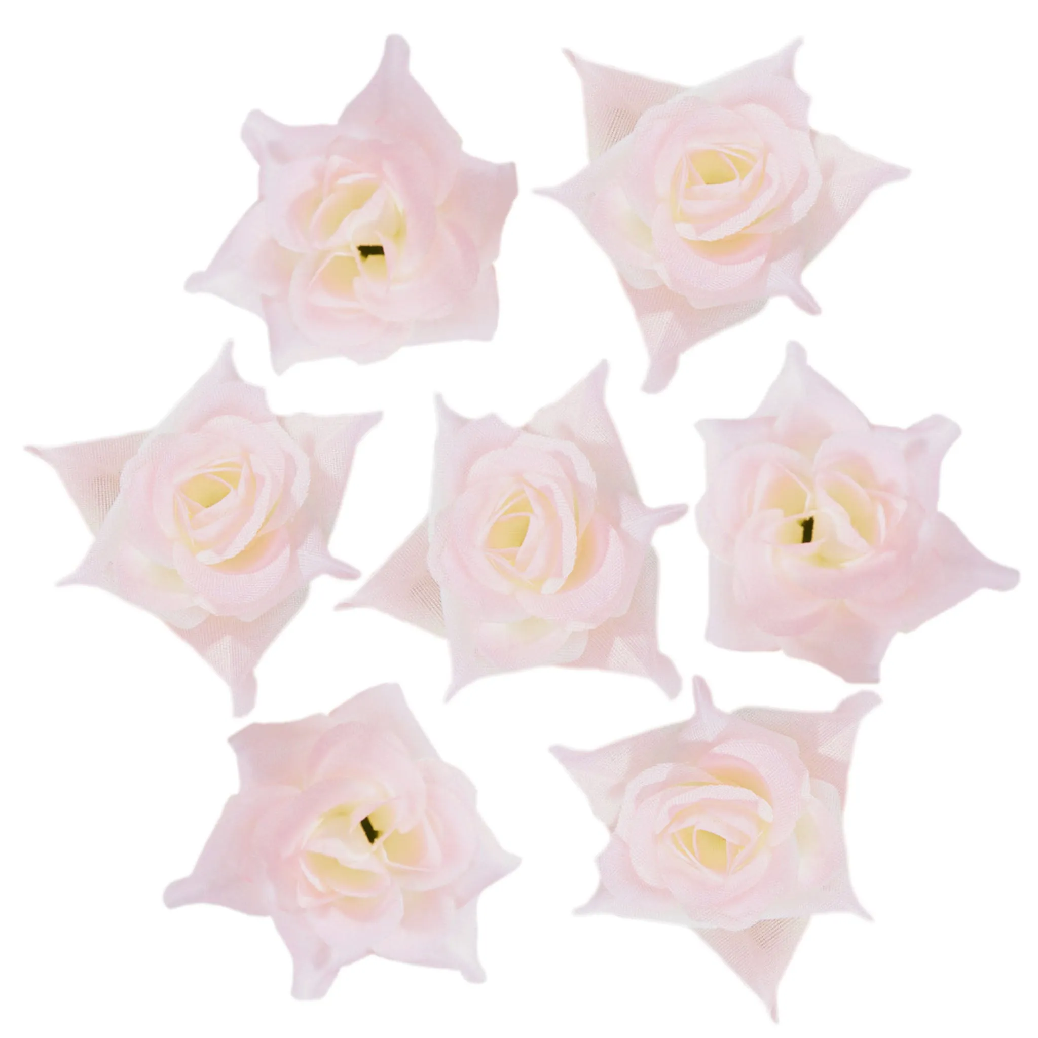 Silk Rose Heads Small Artificial Flowers 100PCS