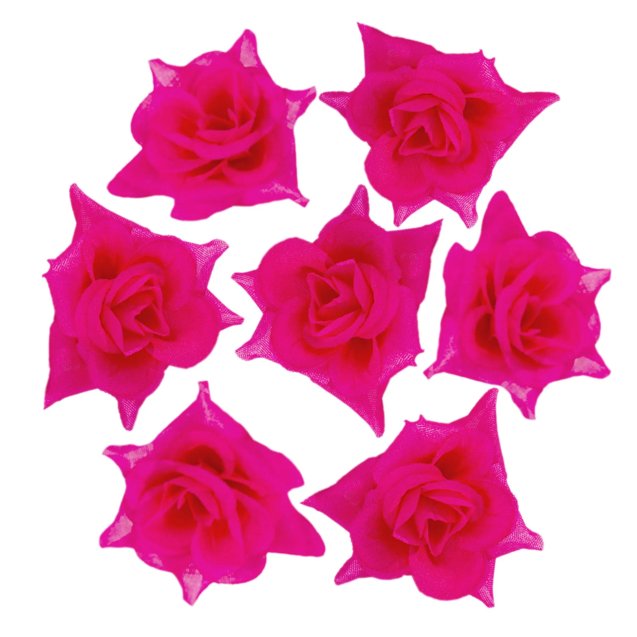 Silk Rose Heads Small Artificial Flowers 100PCS