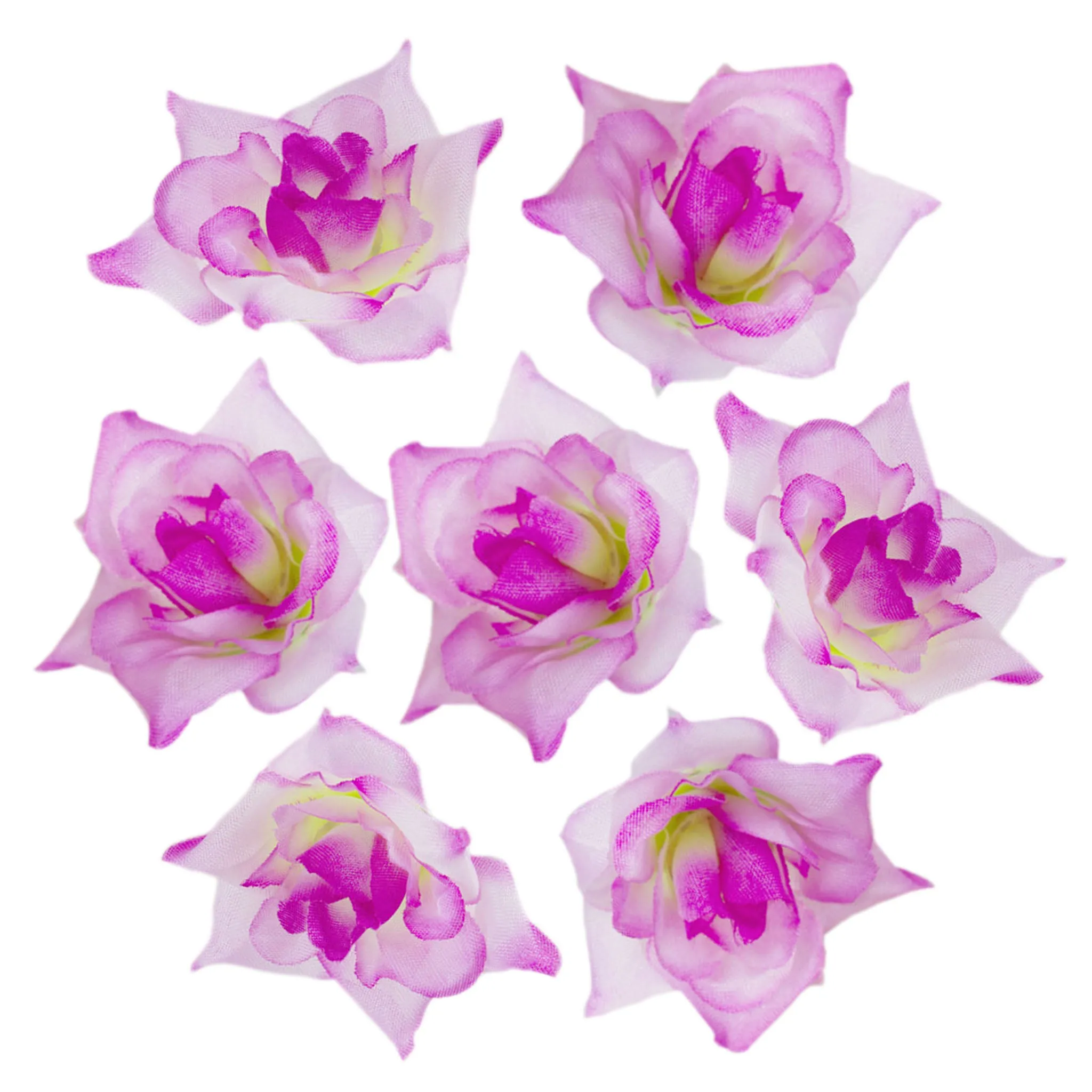 Silk Rose Heads Small Artificial Flowers 100PCS
