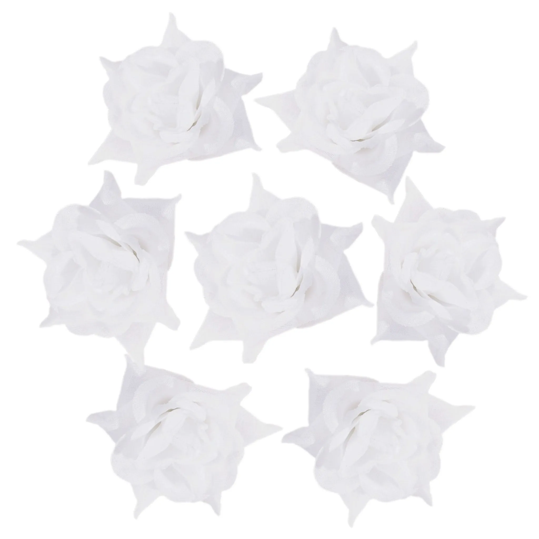 Silk Rose Heads Small Artificial Flowers 100PCS