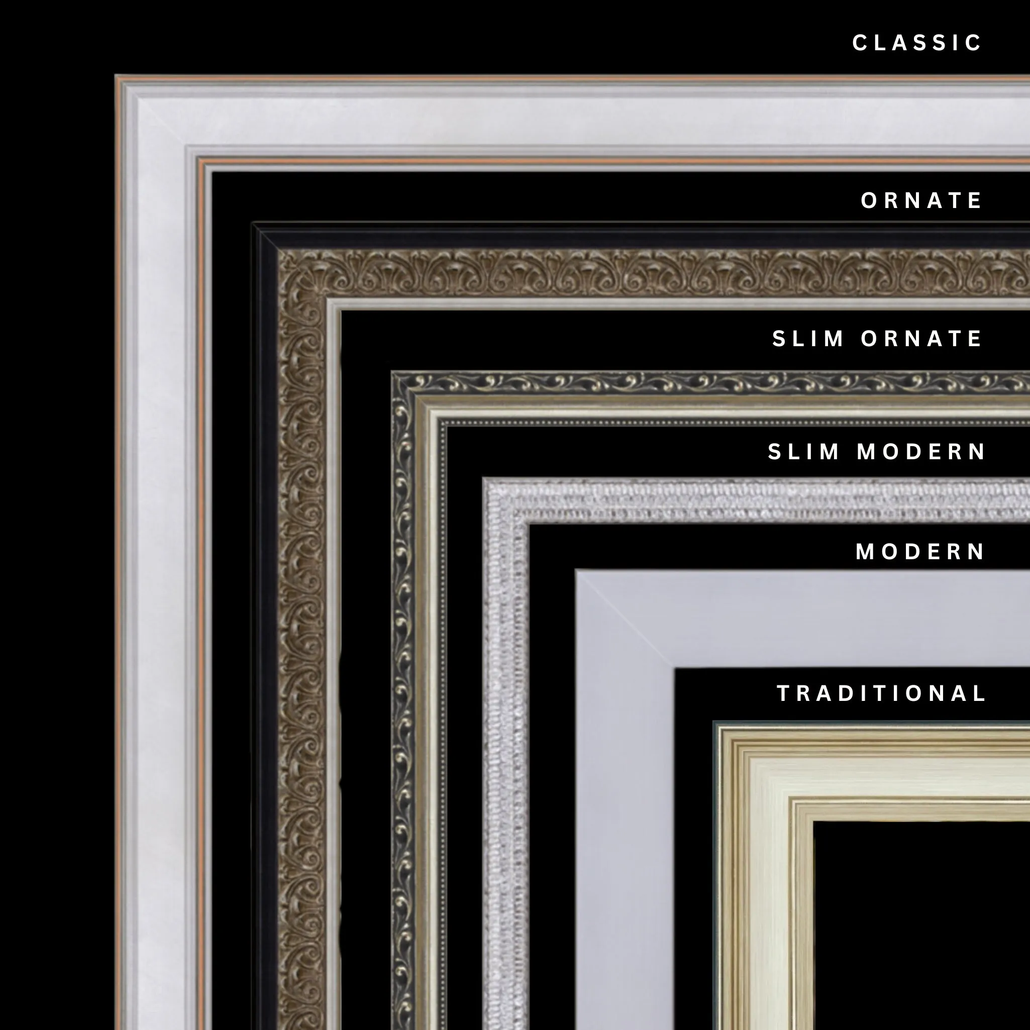 Silver 27x28 Picture Frame Ornate Traditional Classic Antique
