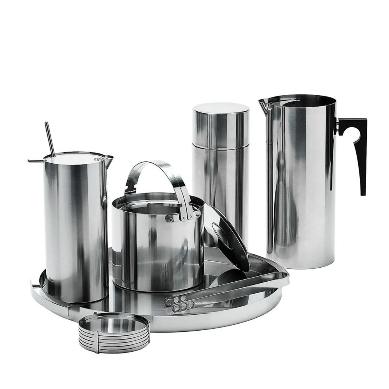 stelton | arne jacobsen cylinda line | martini mixer with spoon