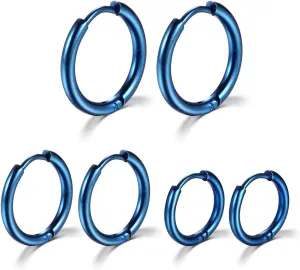 Surgical Stainless Steel Hoop Earrings 8mm/10mm/12mm Small Huggie Hoop Earrings for Women and Men