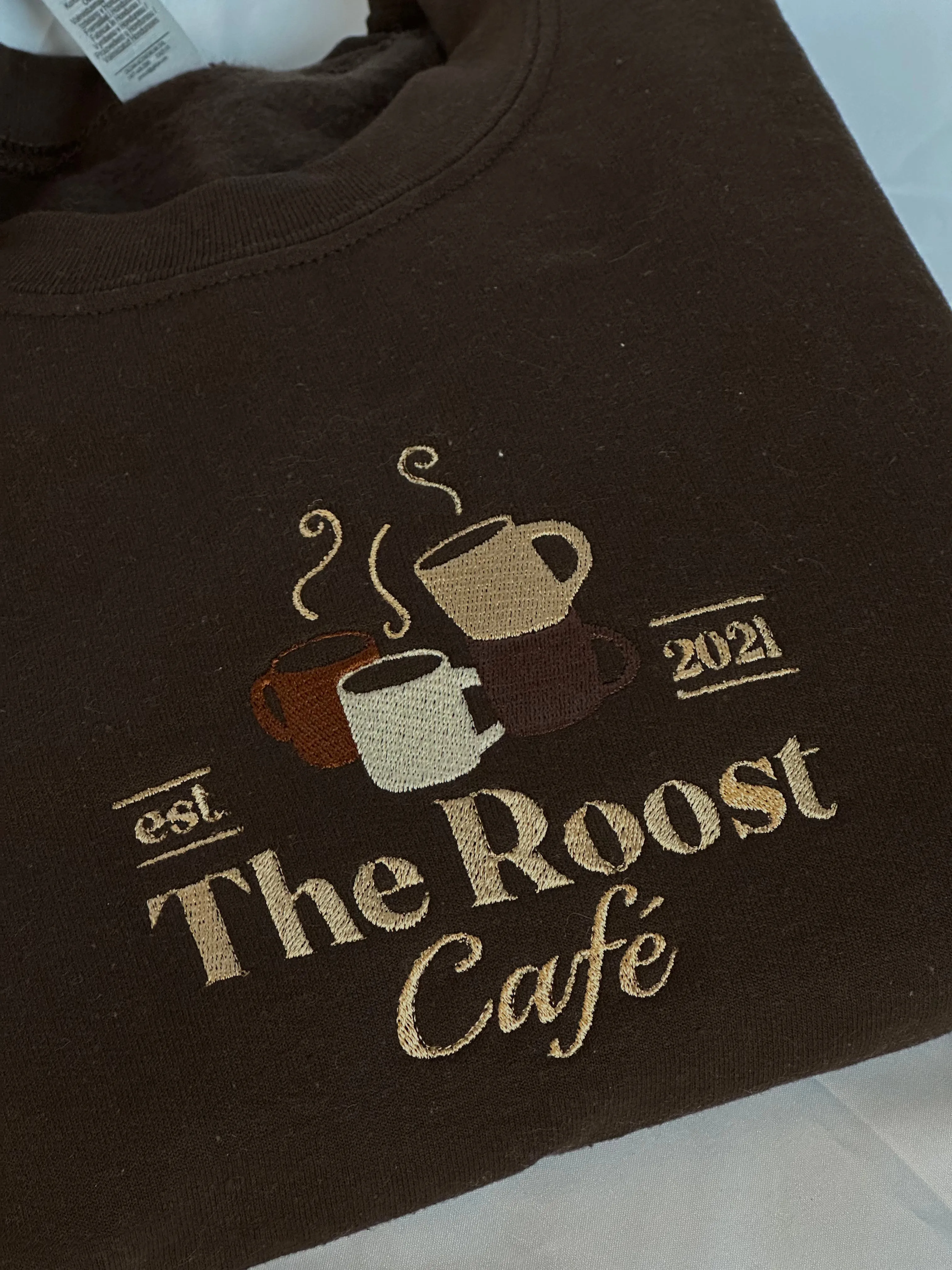 The Roost Café Embroidered Sweatshirt