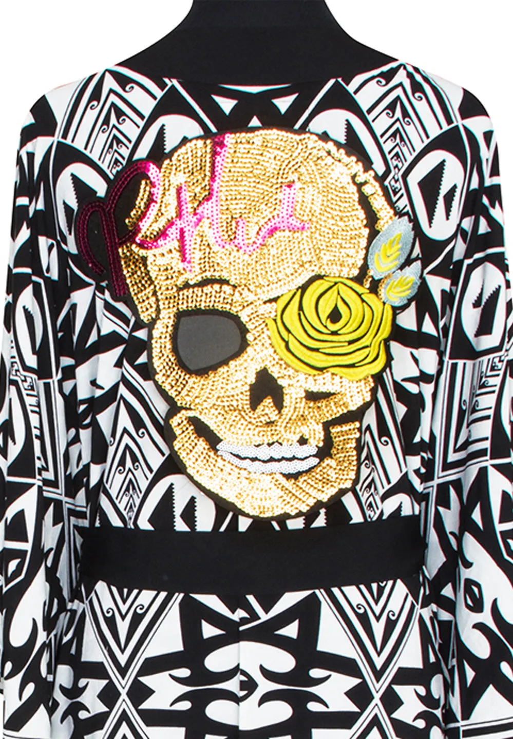 Tulum – Tribal Kimono Skull (Black)