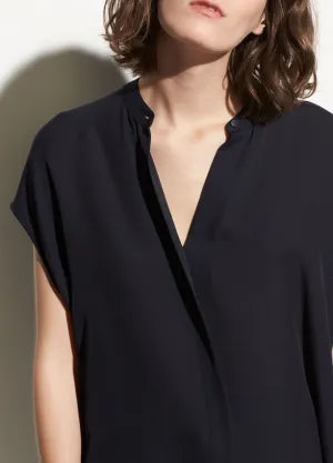Vince Sleeveless Back Slit Popover