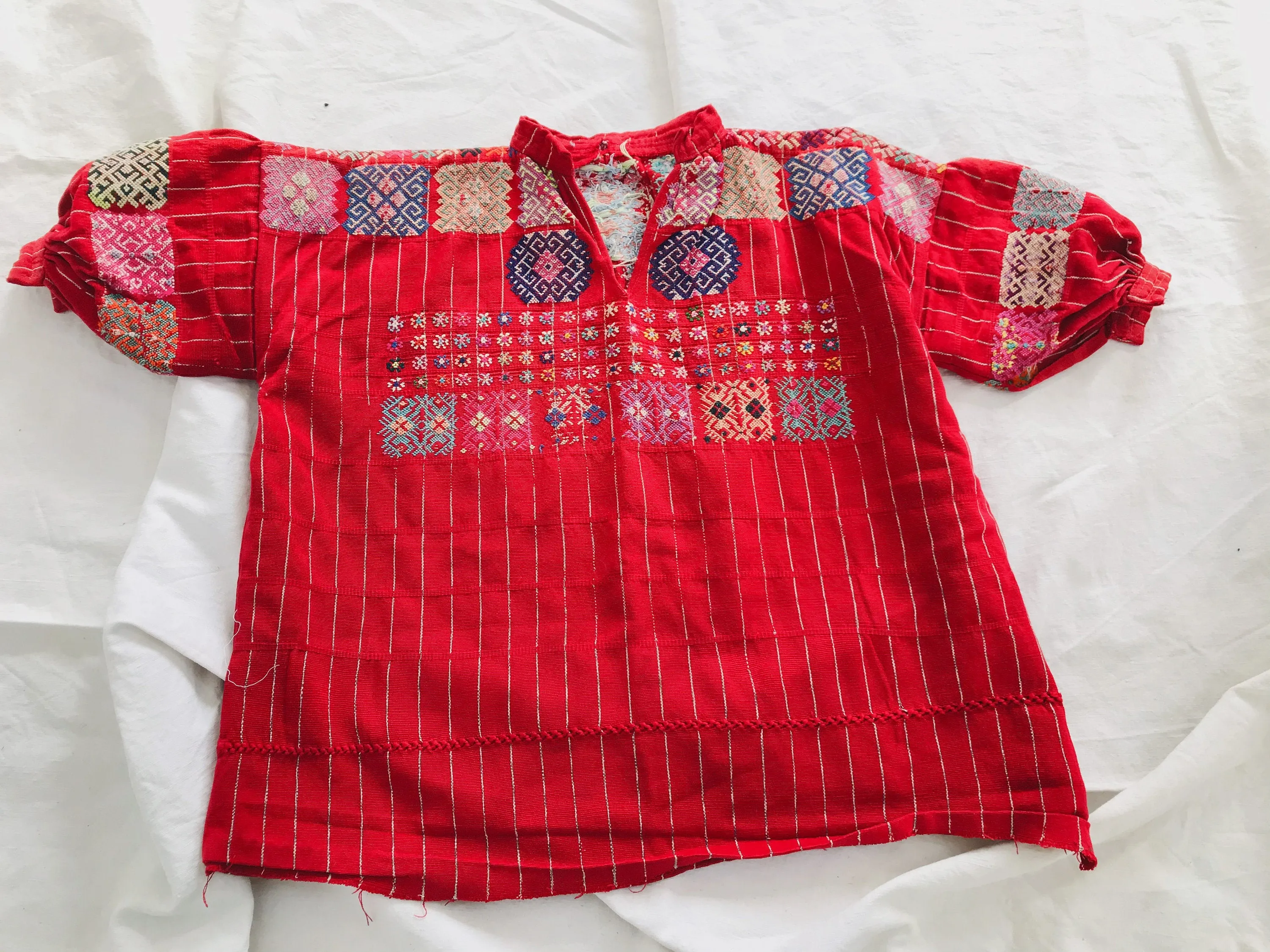 Vintage Guatemalan Huipil. Santiago Chimaltenango