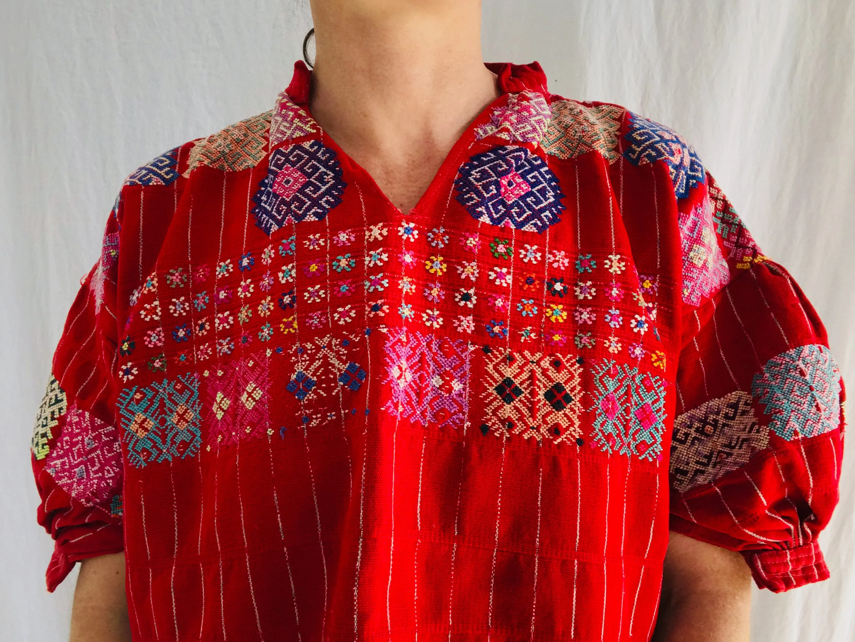 Vintage Guatemalan Huipil. Santiago Chimaltenango